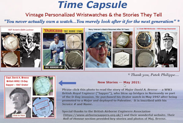 Time Capsule Watches Web Site