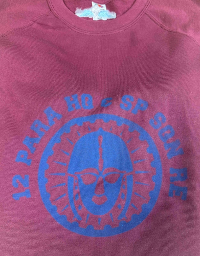 12 Para Squadron, SweatShirt, Maroon, Large Emblem + Rear Wings