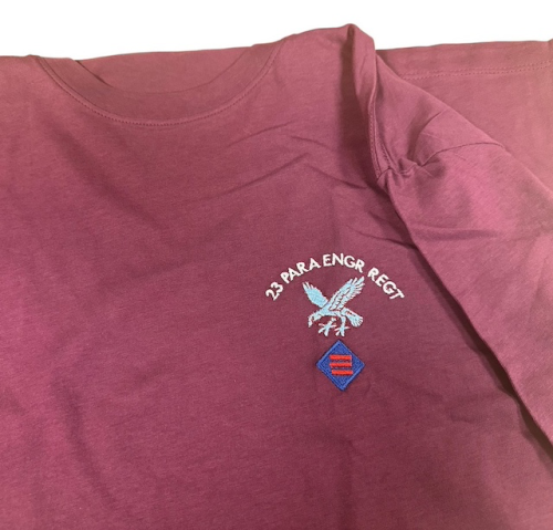 23 Para Engr Regt, T Shirt, Maroon