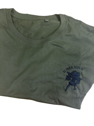 51 Para Squadron, T Shirt, Green, Front Emblem