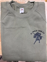 51 Para Sqn Sweatshirt, Green, with small chest emblem