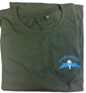 9 Para Squadron T Shirt, Green, Wings