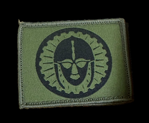 12 Parachute Sqn - Saxon Helmet - Woven Badge.