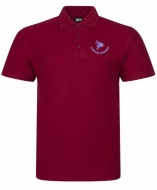 Polo Shirt, Maroon, AEA Breast Pegasus Logo